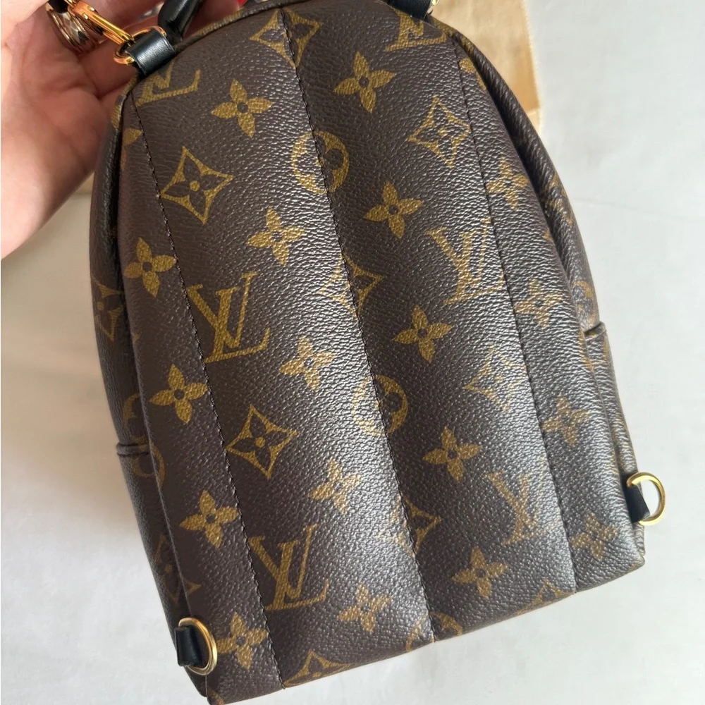 Authentic Louis Vuitton Palm Springs mini backpack purse with box & dust bag - Picture 10 of 16